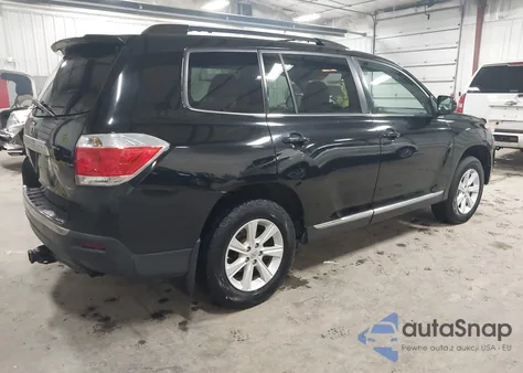 2012 Toyota Highlander Se V6 z USA, uszkodzony, nr VIN 5TDBK3EH2CS112593